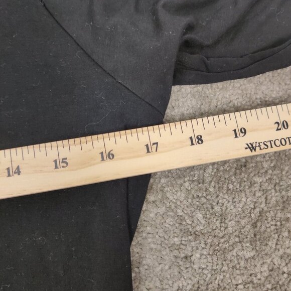 D&G Women's Long Sleeve Polo Shirt in Black Beaded LOGO 100% Cotton Y2K - Picture 9 of 12